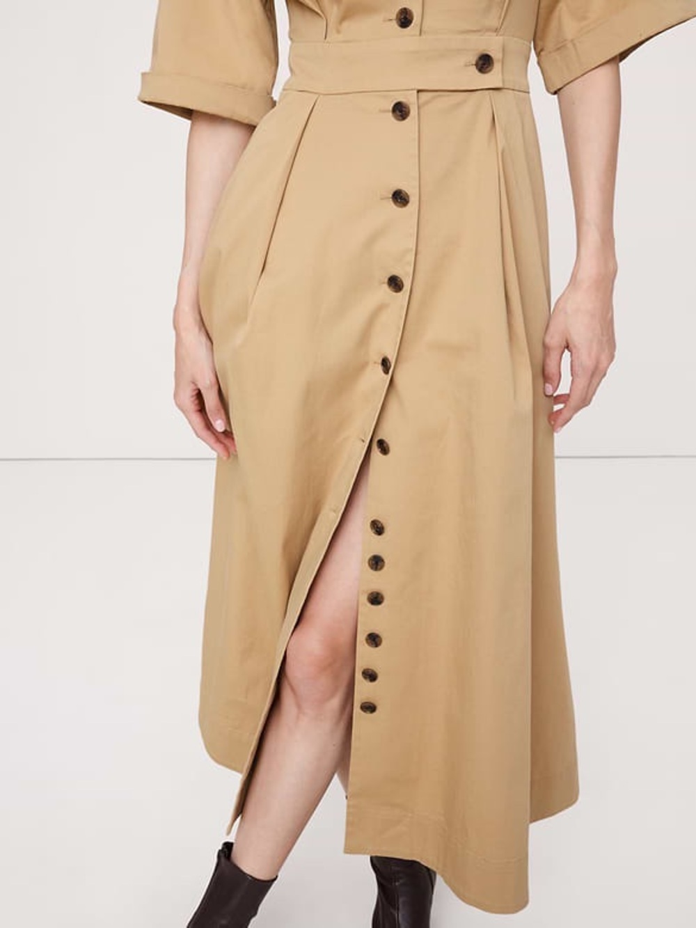 BANANA REPUBLIC STRETCH-POPLIN SHIRTDRESS - Picture 6 of 8